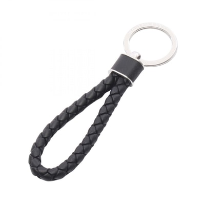 ボッテガヴェネタ BOTTEGA VENETA イントレチャート キーホルダー アクセサリー レザー メンズ ブラック系 709727VMAY18803 【新品】