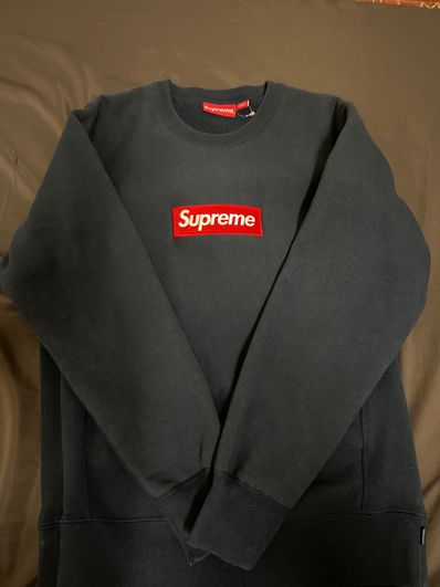 Supreme Box Logo Crewnwck "Navy" (15FW)