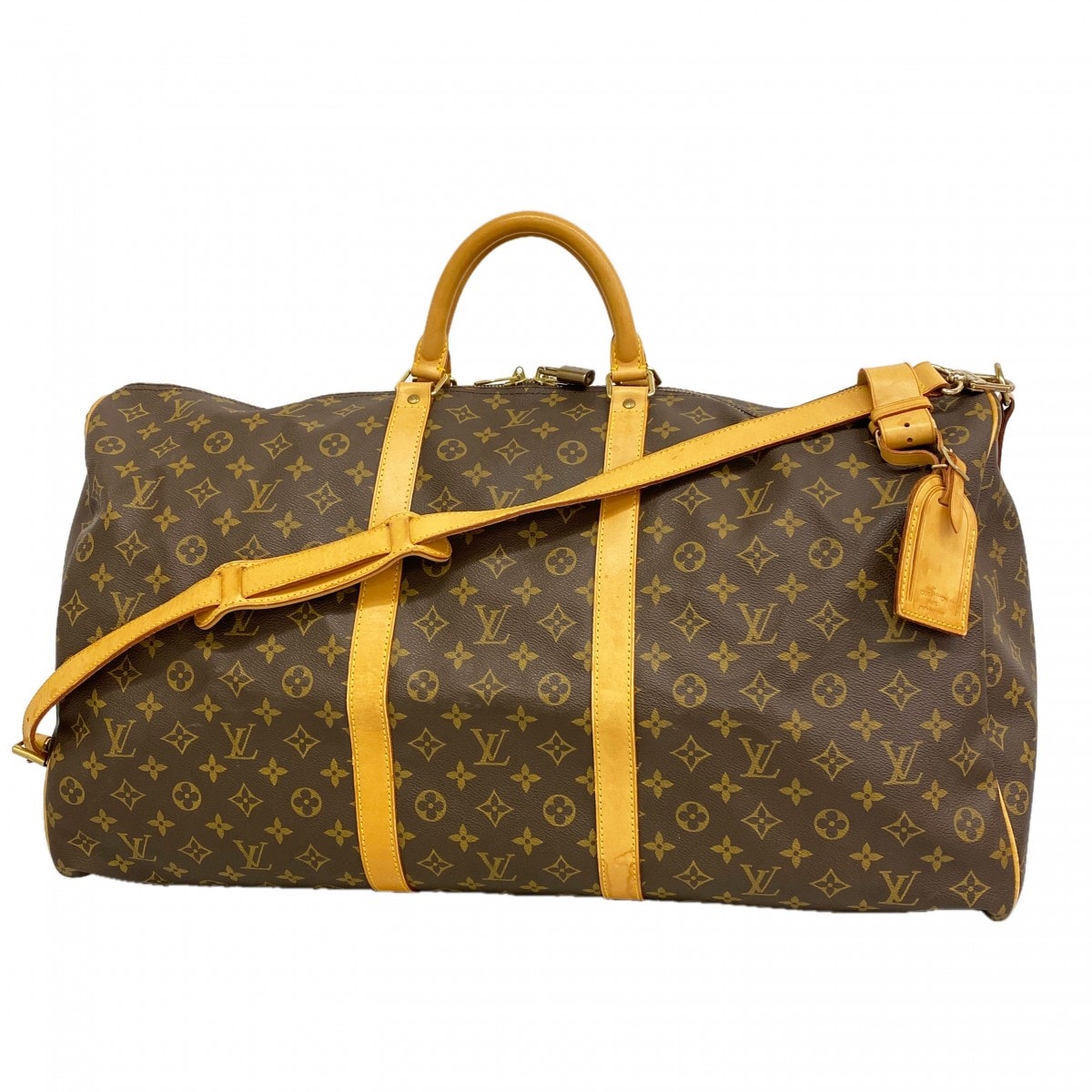 【6gd5369】ルイヴィトン ボストンバッグ モノグラム キーポルバンドリエール60 M41412 ブラウン【中古】メンズ レディース ユニセックス