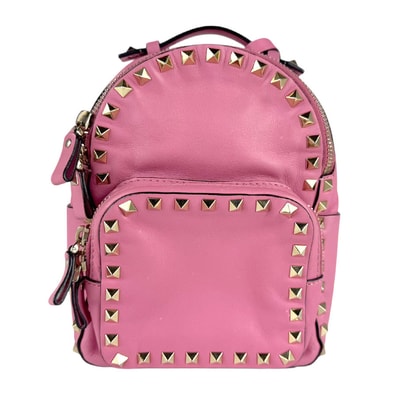 ヴァレンティノ ガラヴァーニ Valentino Garavani リュック レザー ピンク レディース【中古】 z7753