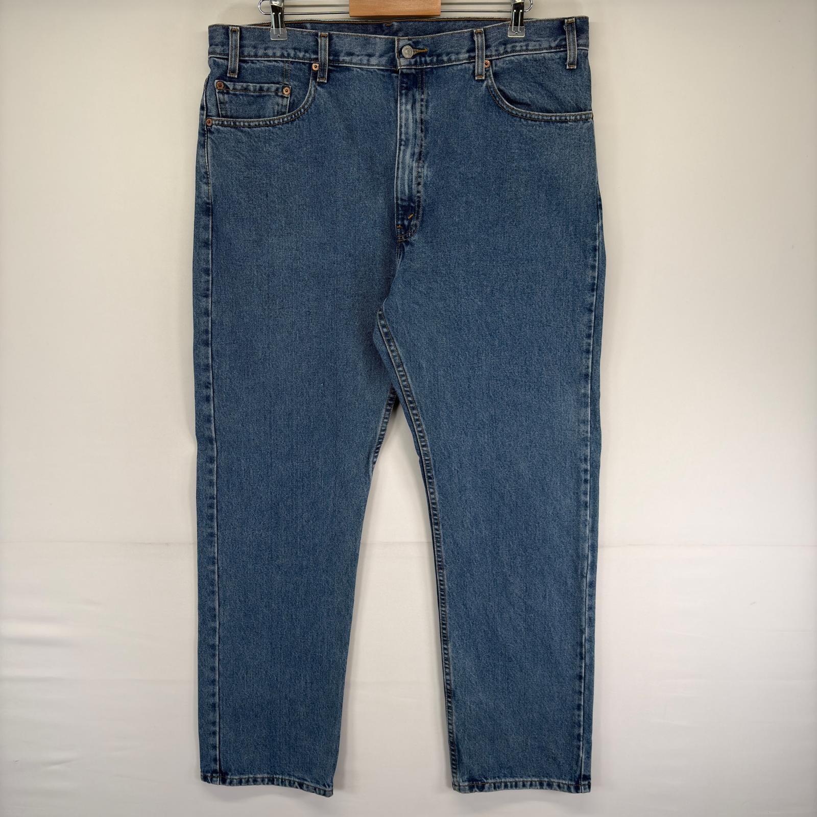 古着 リーバイス Levi's パンツ 505 大きいサイズ ジッパーフライ 5ポケット ジーンズ ジーパン W40 L32  ブルー系 メンズ