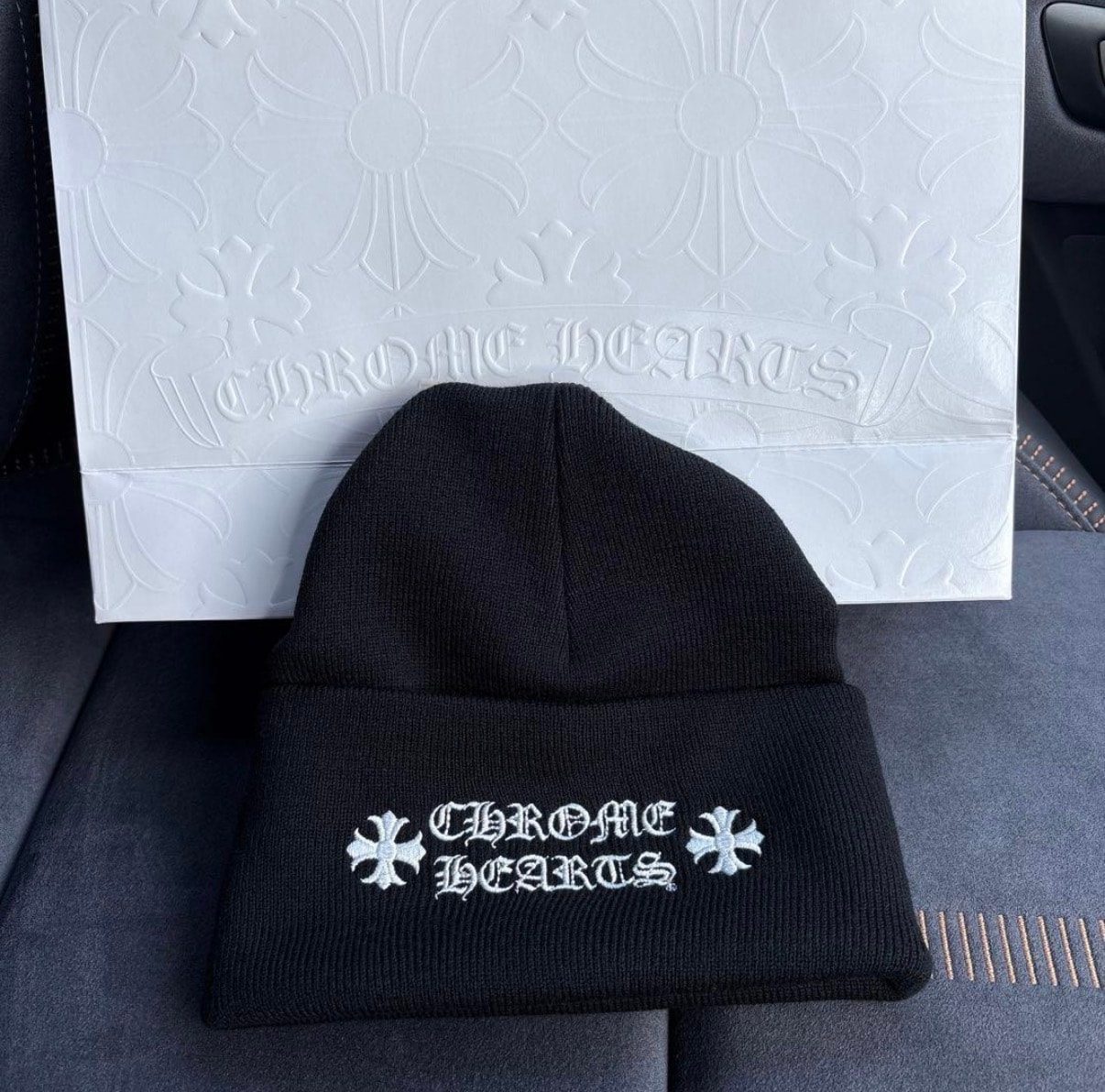 Chrome Hearts Wool Watch Cap Logo Embroidery Beanie "Black"