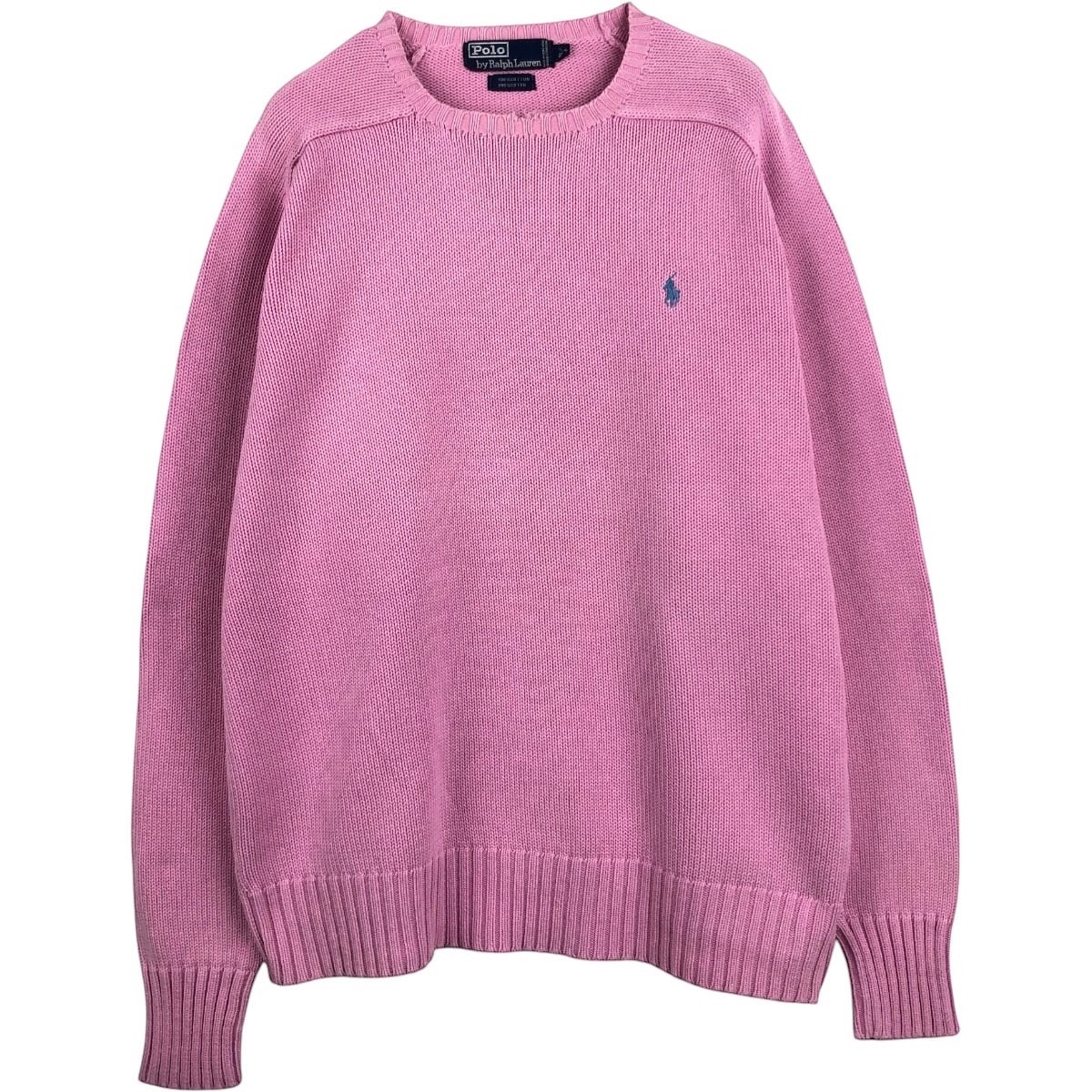 古着 ラルフローレン Ralph Lauren POLO by Ralph Lauren コットンニットセーター メンズXL相当/eaa682346