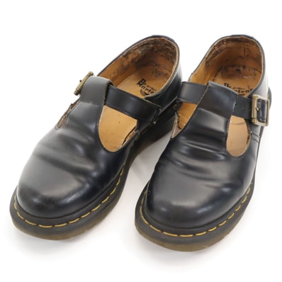 Dr.Martens ドクターマーチン POLLEY Tバー シューズ UK4 黒