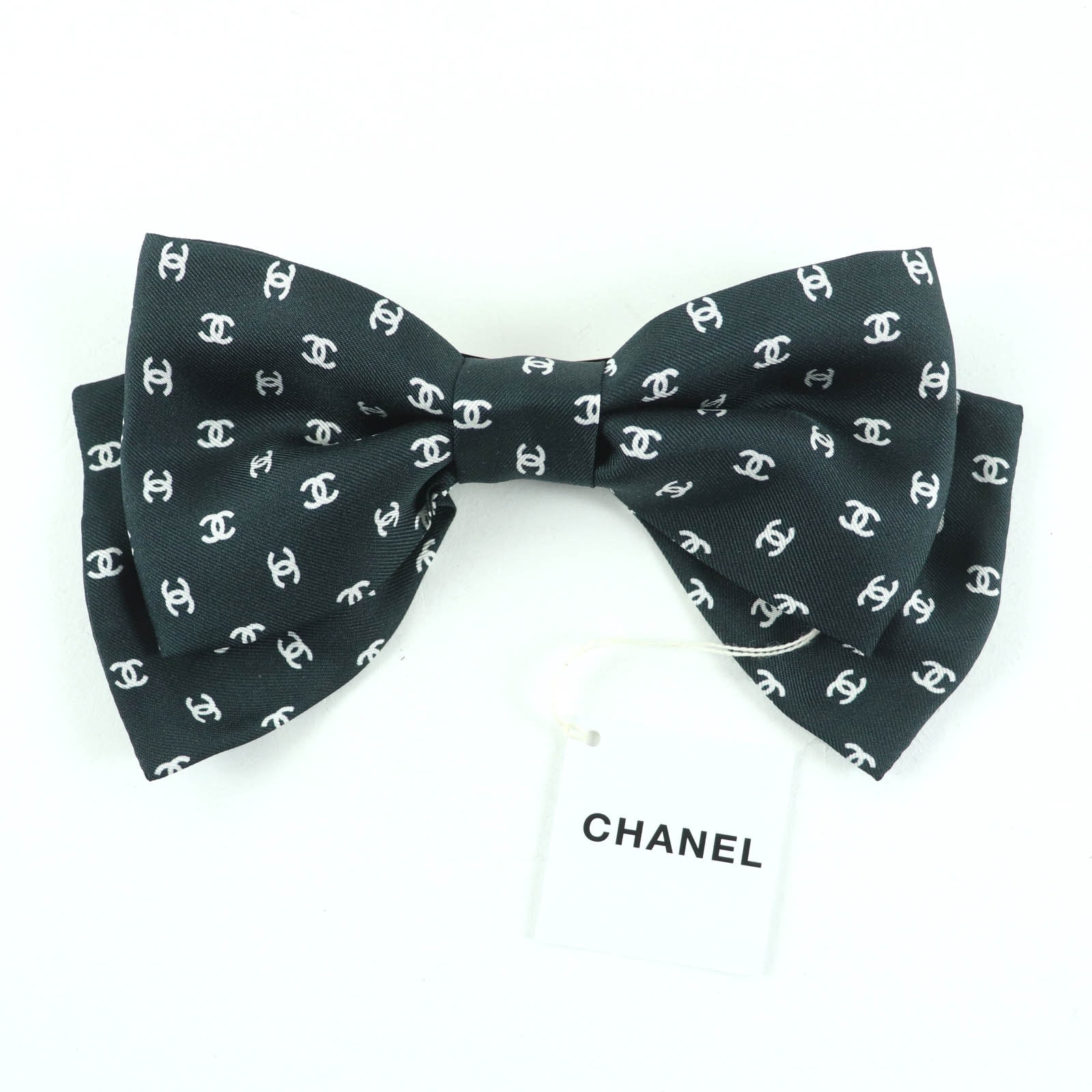 極美品 シャネル ヘアアクセサリー ブラック ホワイト AAA821 25P