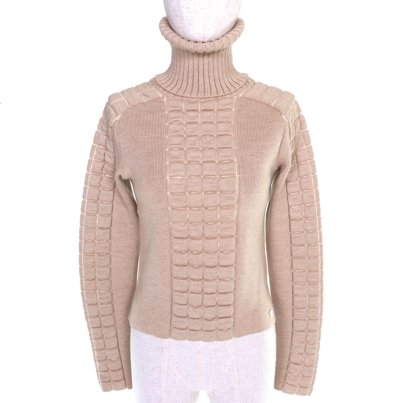 美品 シャネル ココマーク チョコバー 長袖 ニット 38 00A P16507