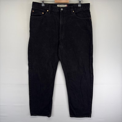 古着 リーバイス Levi's デニム パンツ 550 ジーパン テーパード バギー ジーンズ ブラックデニム w38 L32 ブラック系 メンズ
