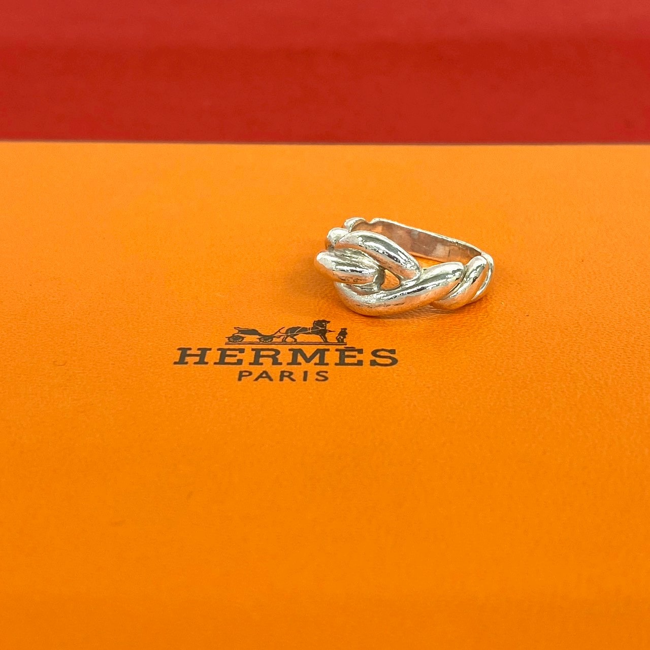 HERMES エルメス トルサード リング シルバー925 リング・指輪 10号 シルバー
 55602