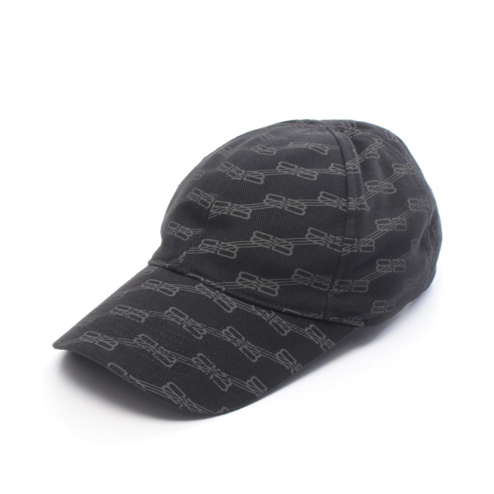 バレンシアガ BALENCIAGA BBモノグラム キャップ 帽子 コットン メンズ レディース ブラック系 7041041062L 【新品】