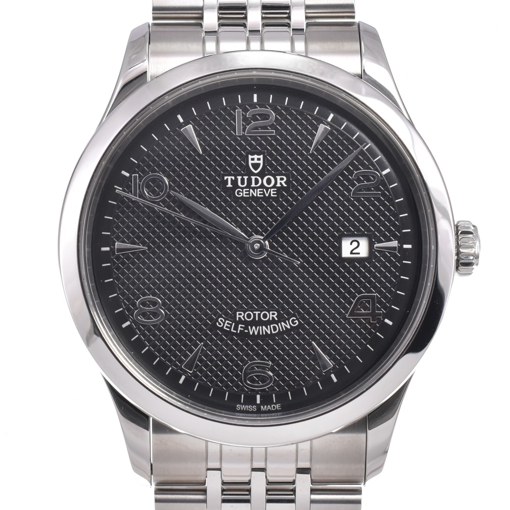 チューダー TUDOR 91650 1926 デイト ブラック 自動巻き メンズ 美品 保証書付き 腕時計 J#150413