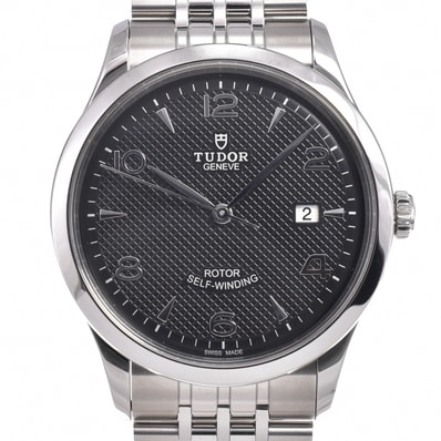 チューダー TUDOR 91650 1926 デイト ブラック 自動巻き メンズ 美品 保証書付き 腕時計 J#150413