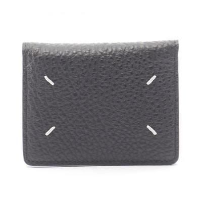メゾン マルジェラ Maison Margiela 4ステッチ キーリング付き カードケース アクセサリー レザー レディース ブラック系 S56UI0128P4455T8013 【中古】