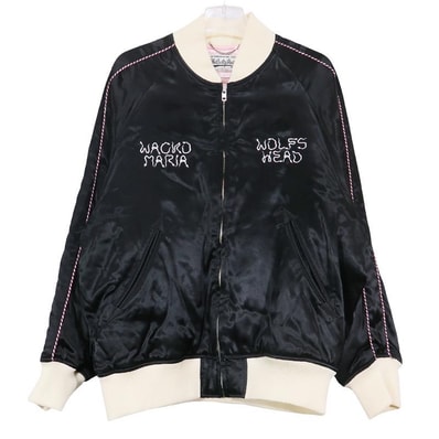 WACKO MARIA x Wolf's Head Souvenir Jacket "Black"