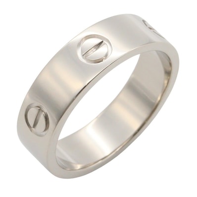 カルティエ CARTIER ラブリング リング・指輪 ジュエリー K18WG(ホワイトゴールド) メンズ レディース シルバー系 B4084700 【中古】