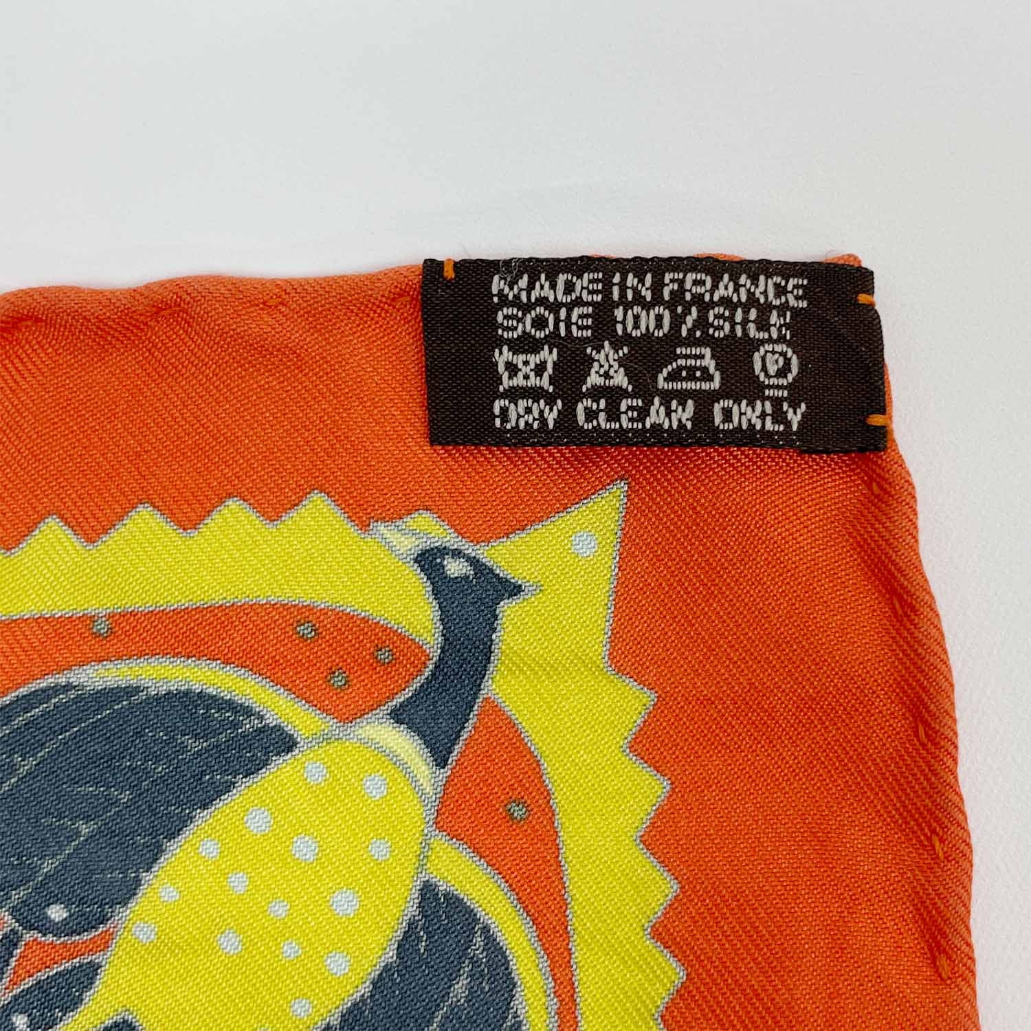 C (やや傷や汚れあり)】HERMES エルメス カレ90 スカーフ ORS BLEUS D