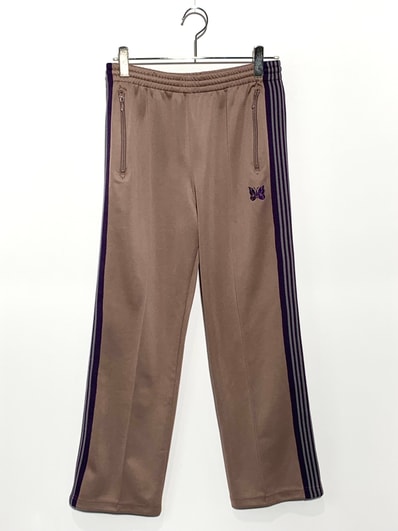 NEEDLES Straight Track Pants Poly Smooth "Taupe"