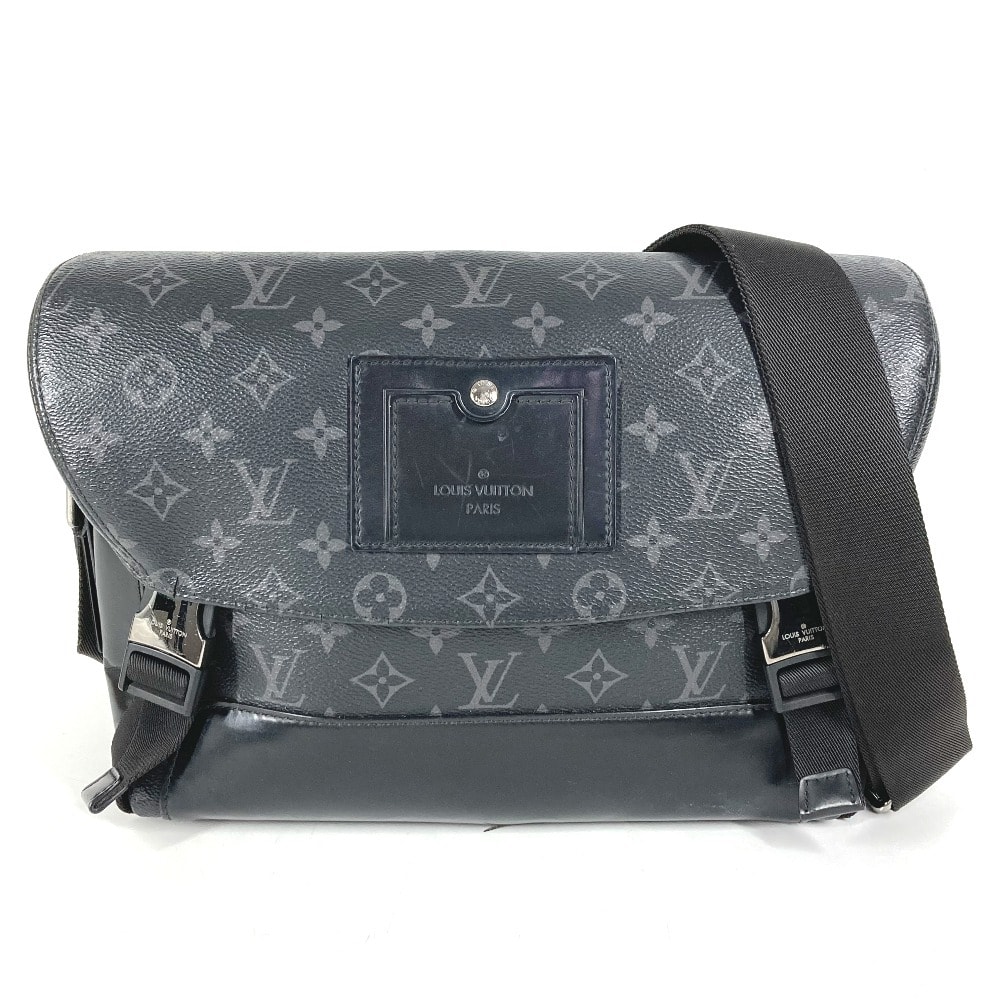 ルイヴィトン LOUIS VUITTON メッセンジャー ヴォワヤージュPM M40511 モノグラムエクリプス カバン 斜め掛け フラップ ショルダーバッグ モノグラムエクリプスキャンバス ブラック