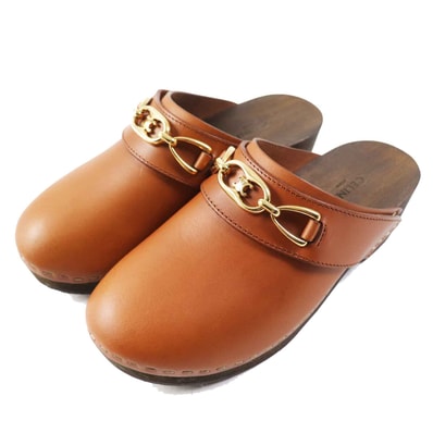 美品 セリーヌ
ミュール ブラウン レディース 34