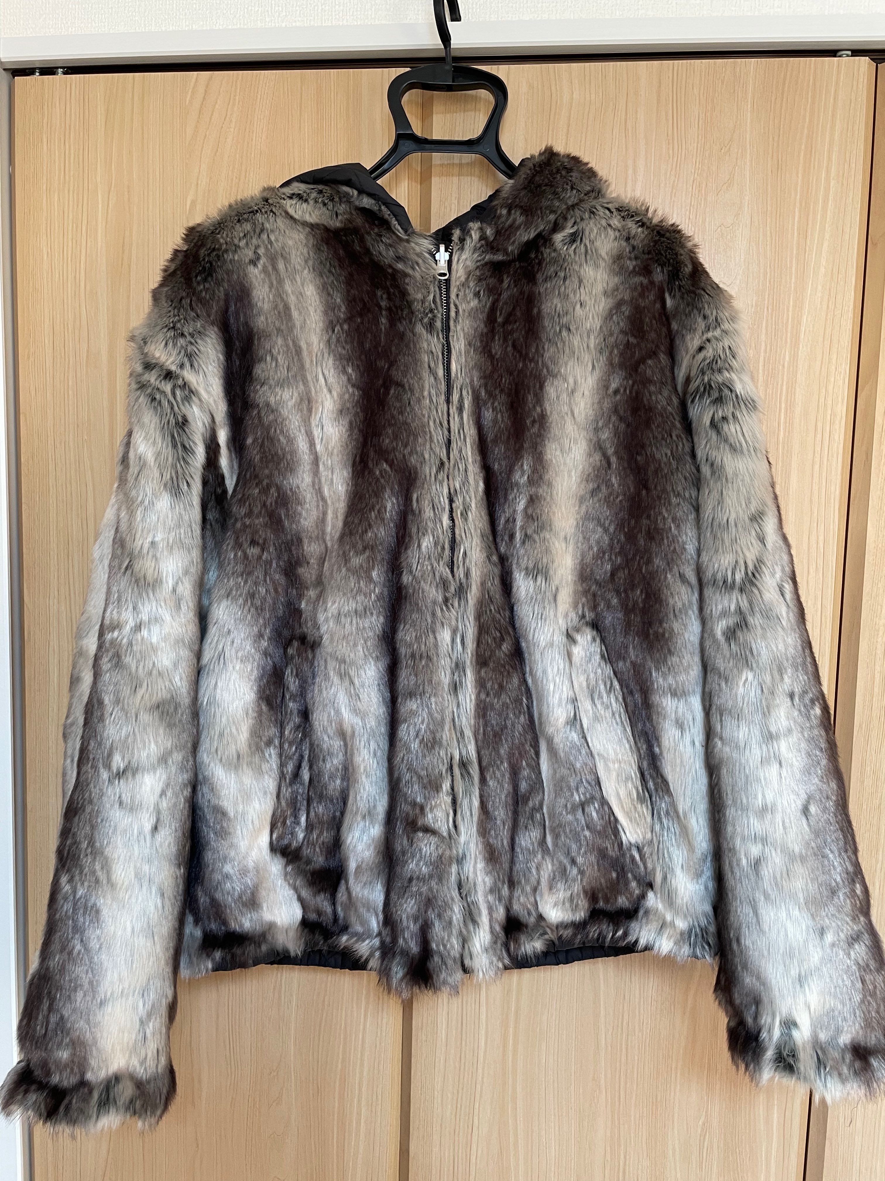 Supreme Faux Fur Reversible Hooded Jacket "Black"