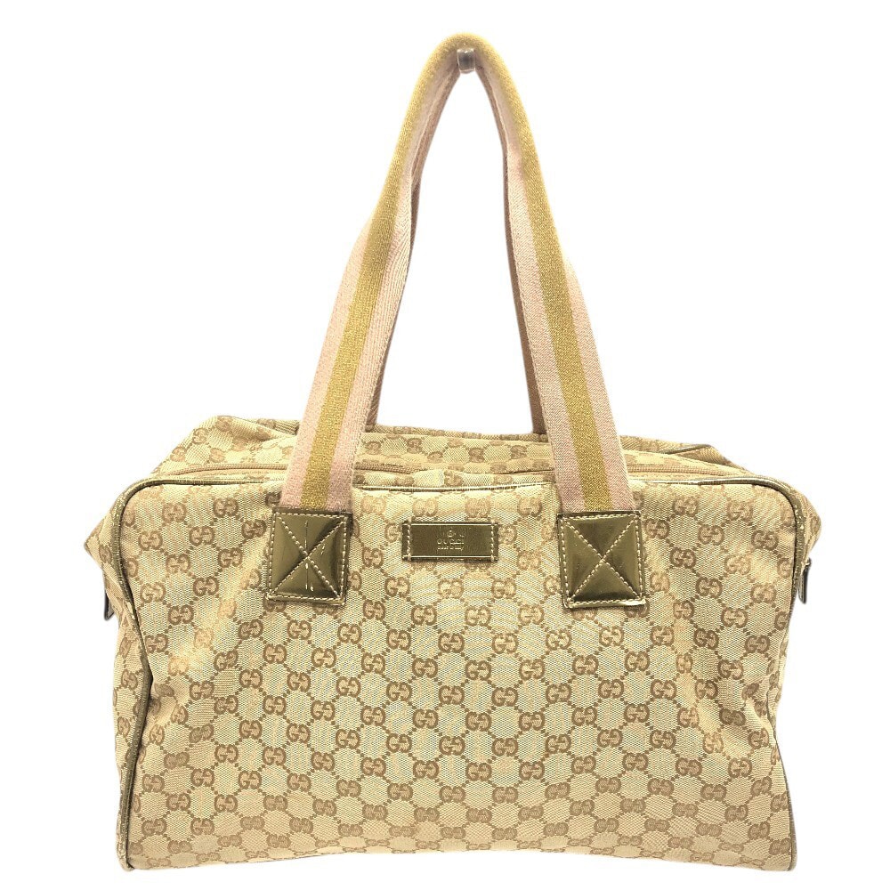 グッチ GUCCI GGキャンバス 153240 カバン スクエア 肩掛け トートバッグ トラベルバッグ ボストンバッグ GGキャンバス ベージュ