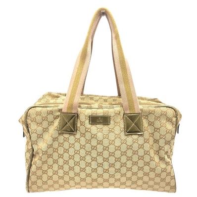 グッチ GUCCI GGキャンバス 153240 カバン スクエア 肩掛け トートバッグ トラベルバッグ ボストンバッグ GGキャンバス ベージュ