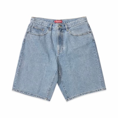 Supreme Baggy Denim Short (26SS) "Washed Indigo"