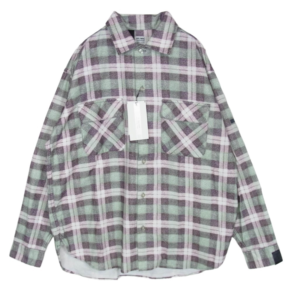 N.HOOLYWOOD エヌハリウッド 長袖シャツ 2252-SH60-025 GRN CHECK 長袖 チェック ネル シャツ グリーン系 36【極上美品】【中古】