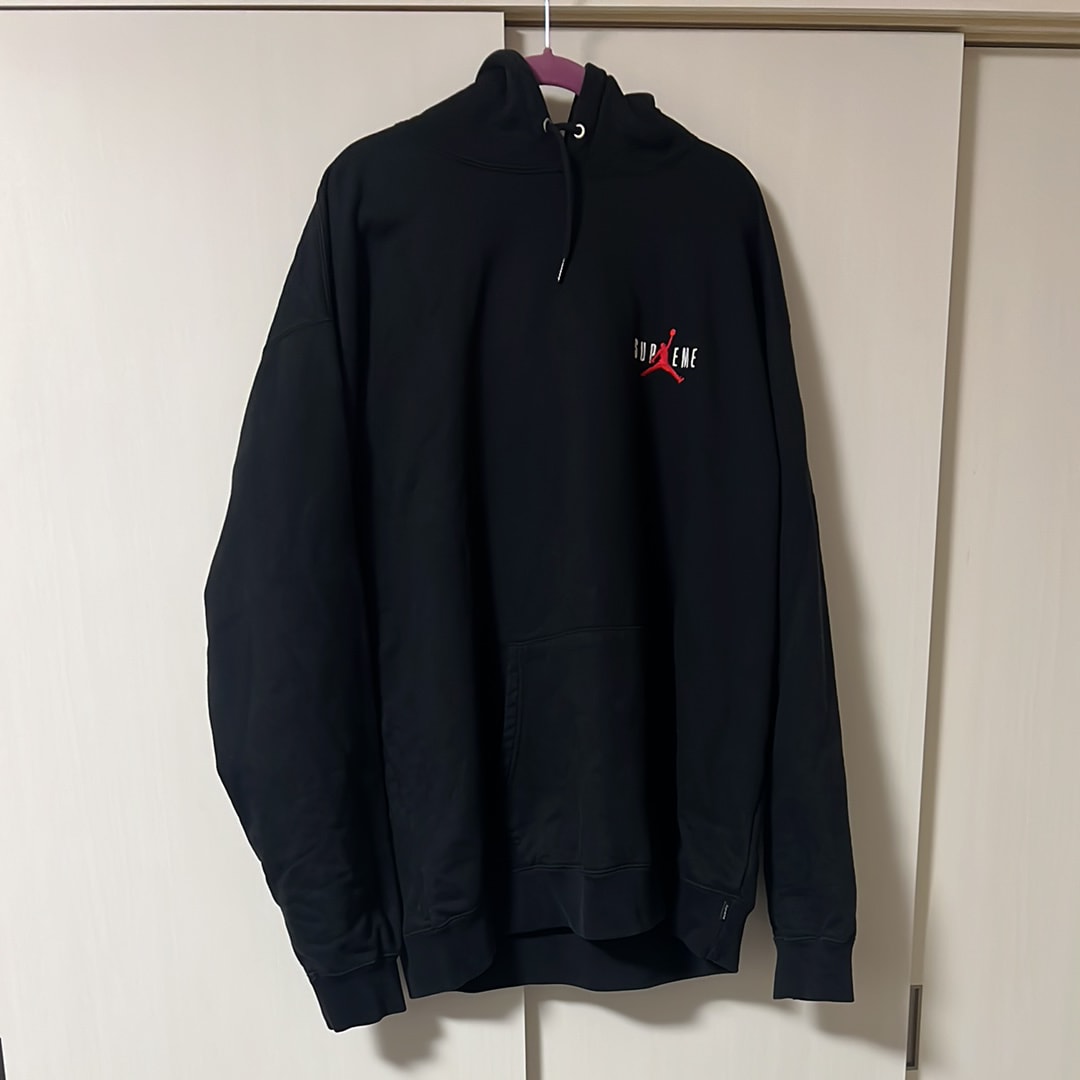 Supreme x Jordan Hooded Sweatshirt "Black"