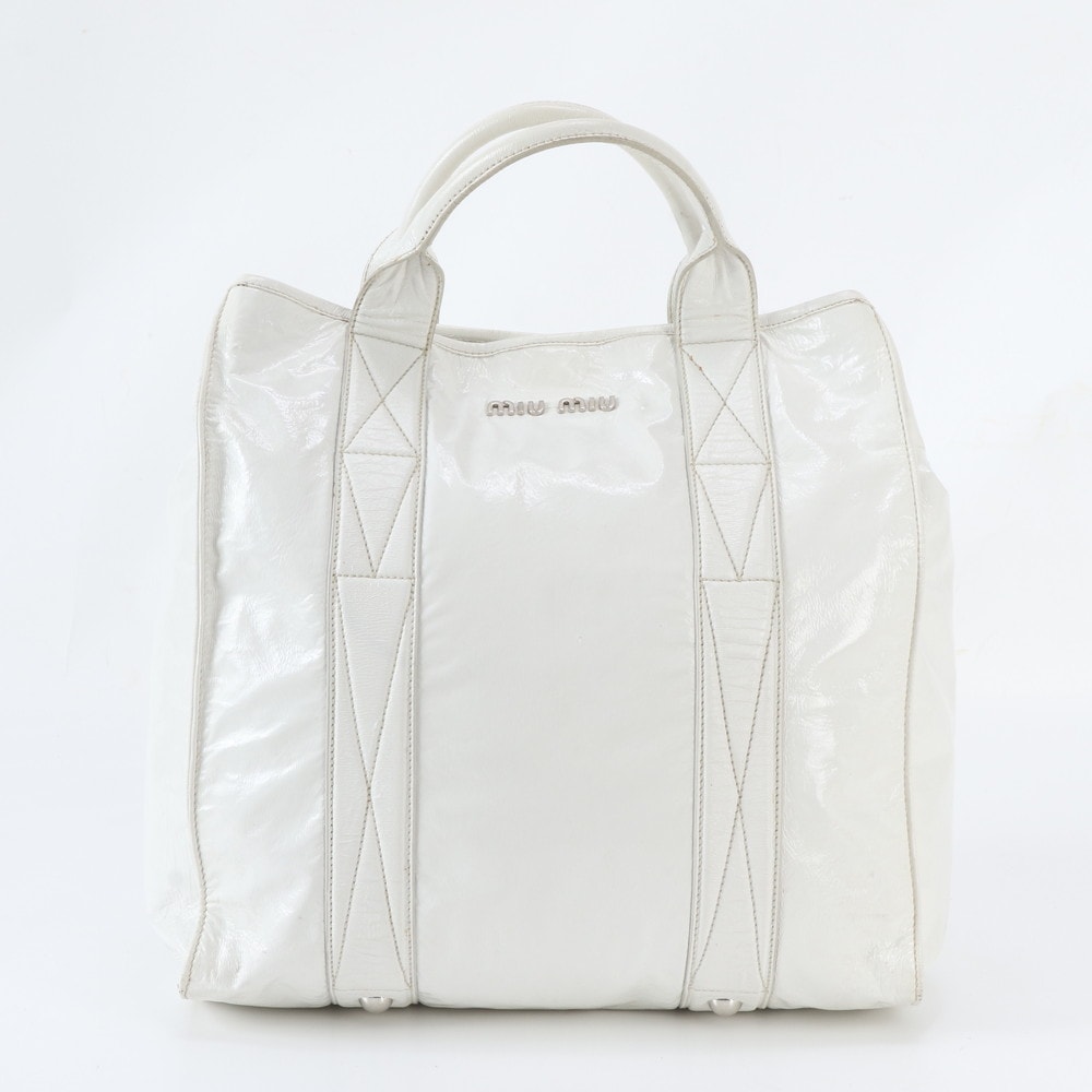■美品 ミュウミュウ トート バッグ レザー