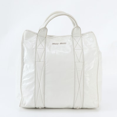 ■美品 ミュウミュウ トート バッグ レザー