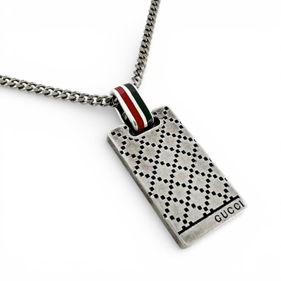 GUCCI グッチ ネックレス Ag925 シルバー レディース ディアマンテモチーフ【中古】