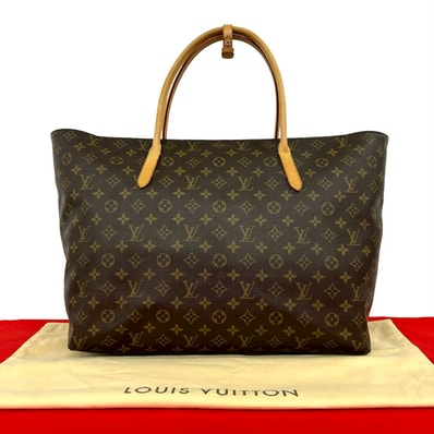 LOUIS VUITTON ルイヴィトン ラスパイユ GM モノグラム レザー PVC トートバッグ ブラウン
38938
