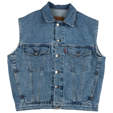 古着 90年代 リーバイス Levi's 70503-02 ユーロモデル デニムベスト メンズL相当 ヴィンテージ/eaa609773