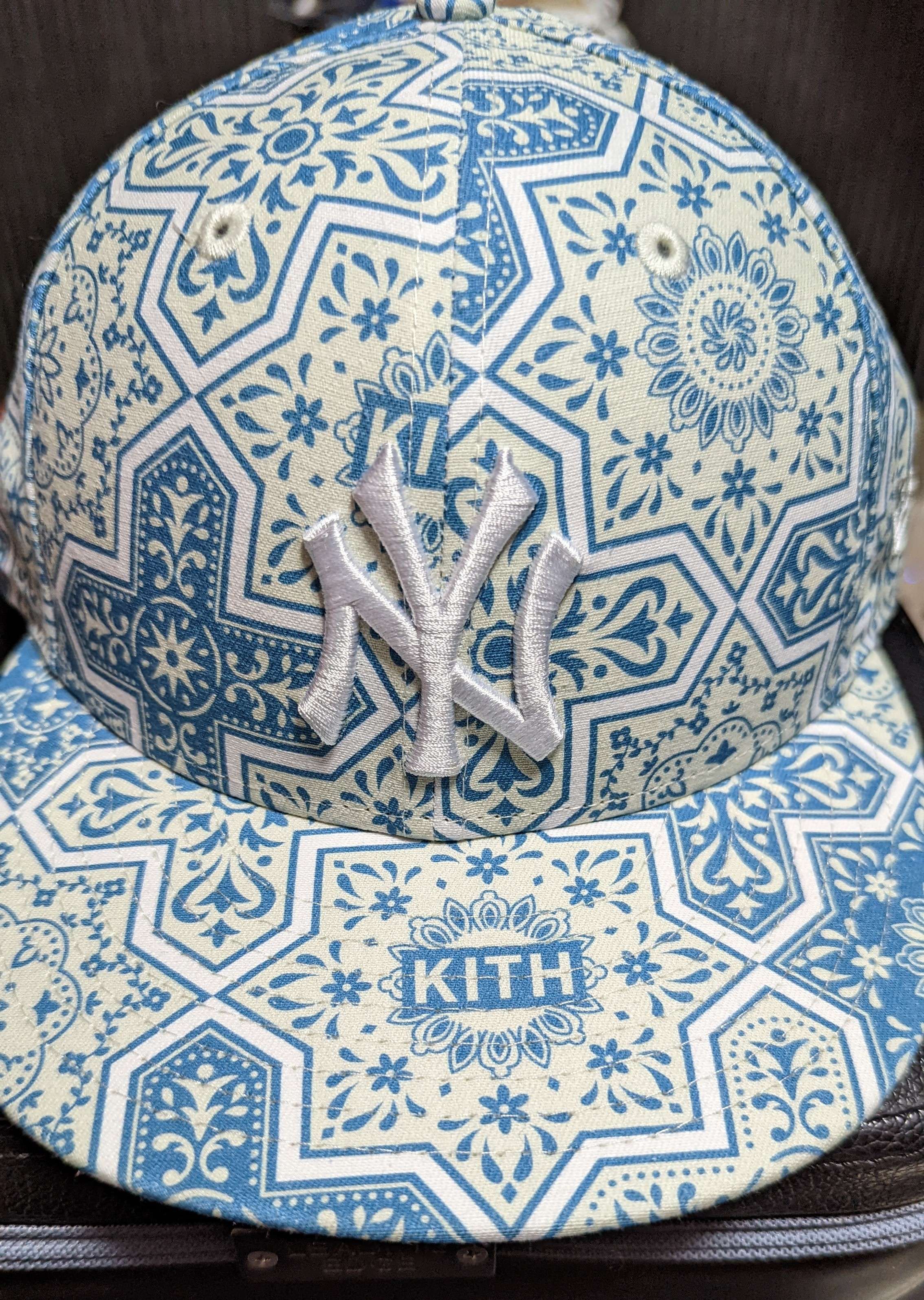Kith x New Era x New York Yankees Moroccan Tile Low Crown Cap "Canvas/Multi"