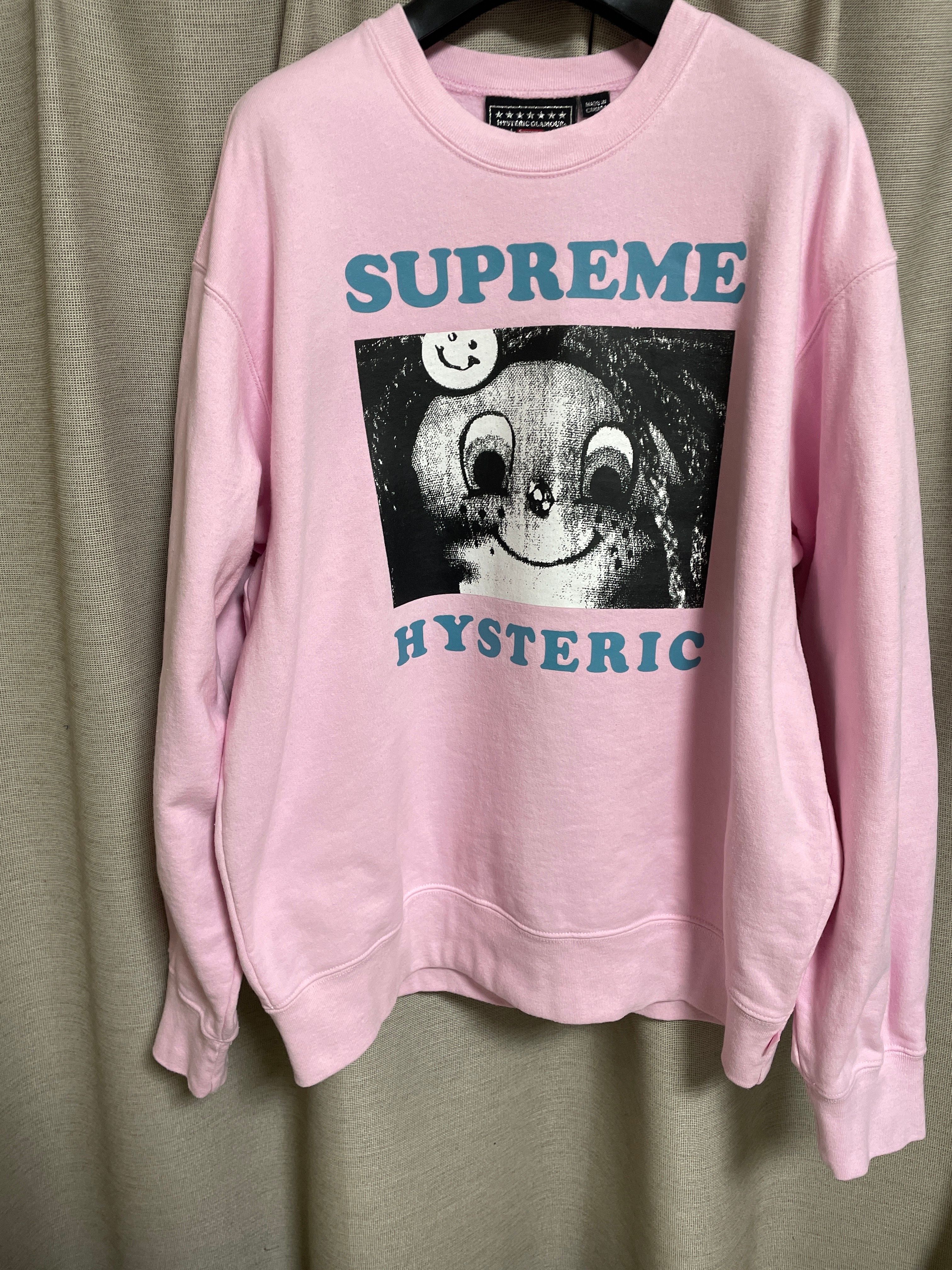 Supreme x HYSTERIC GLAMOUR Crewneck "Pink"
