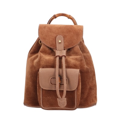 グッチ ミニリュック バンブー リュック・デイパック スウェード 003・1705 レディース GUCCI 中古