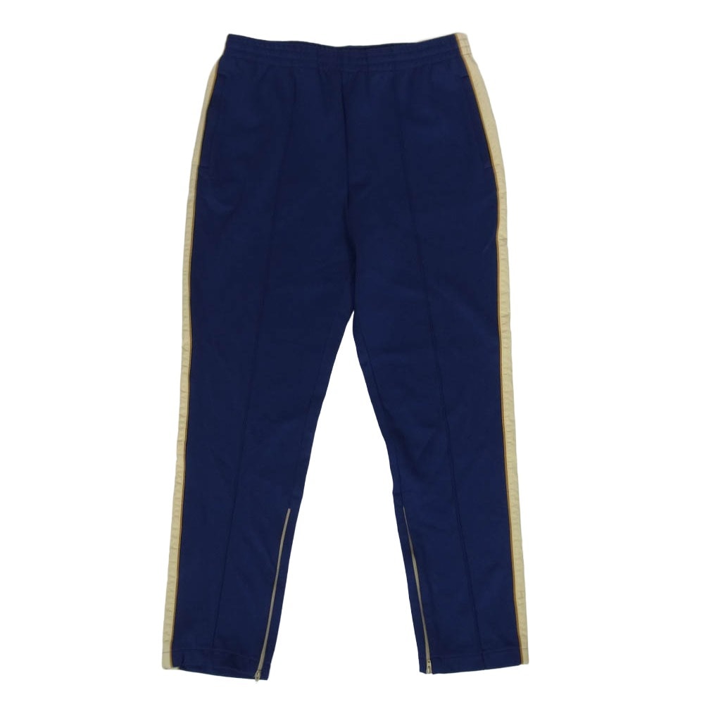 GUCCI グッチ パンツ 625342 XJCNS レザーロゴパッチ付き サイドライン トラック パンツ 紫青系 L【中古】