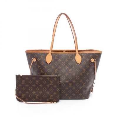 ルイ・ヴィトン LOUIS VUITTON ネヴァーフルMM トートバッグ バッグ PVCコーティングキャンバス レザー モノグラム レディース ブラウン系 M40995 【中古】