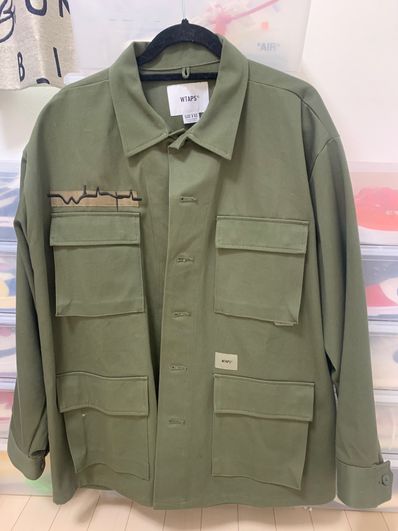 Wtaps JUNGLE 01 / LS / COTTON. TWILL "Olive Drab"
