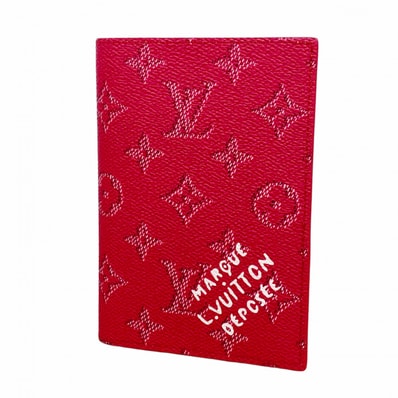 【6dd4592-k】ルイヴィトン 手帳カバー モノグラム・ヘリテージ クーヴェルテュールパスポール M26831 ローズポンディシェリ【中古】レディース