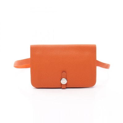 エルメス HERMES ドゴン ポッシュ オレンジ ウエストバッグ バッグ トゴ トゴ オレンジ □F刻印(2002年製造) レディース オレンジ系 【中古】