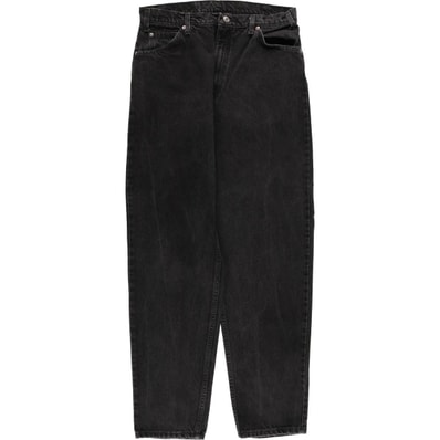 古着 90年代 リーバイス Levi's 40550-4159 オレンジタブ ブラックデニム テーパードデニムパンツ USA製 メンズw32相当 ヴィンテージ/evb031902