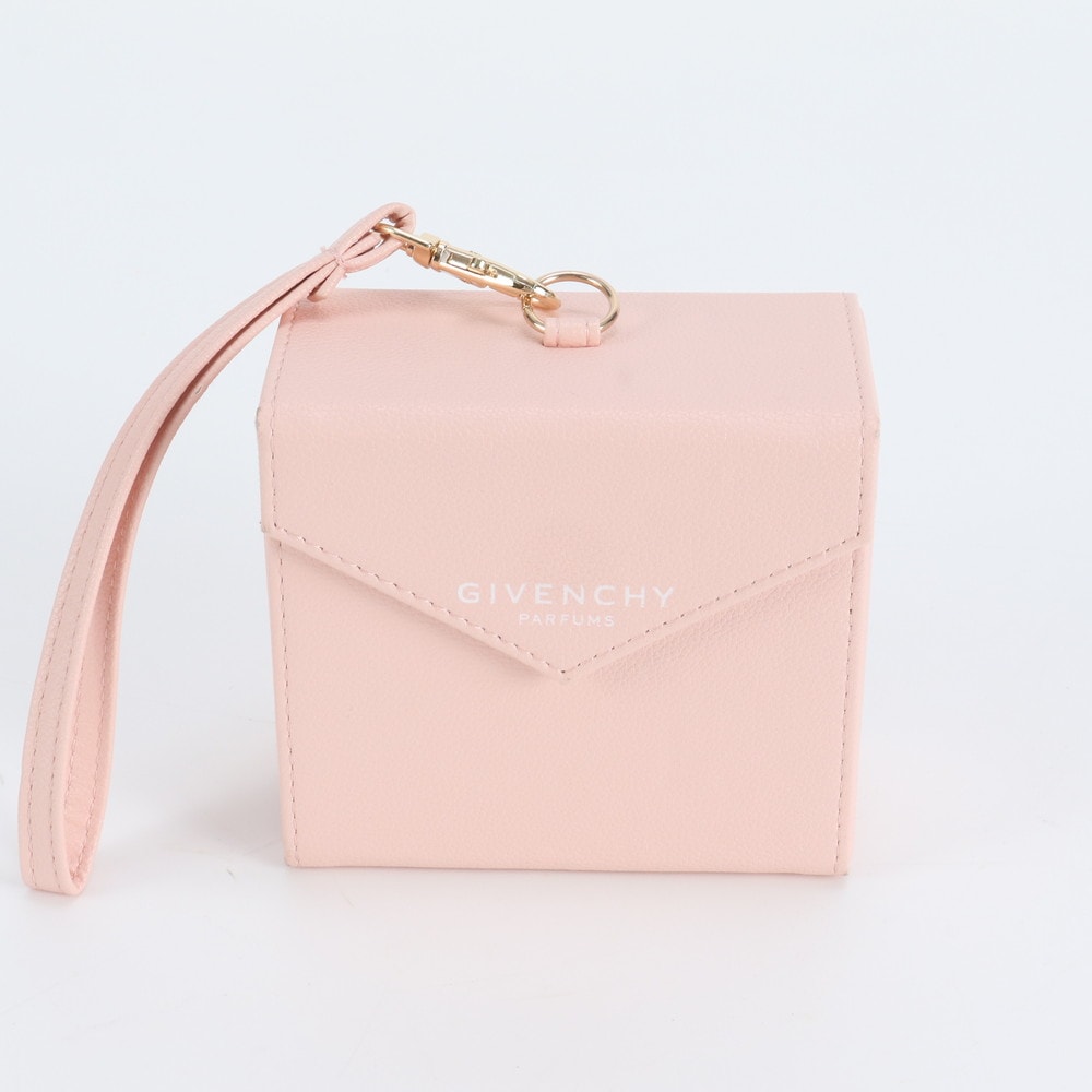 ■極美品 ジバンシー ボックス型 ポーチハンドバッグ レザー