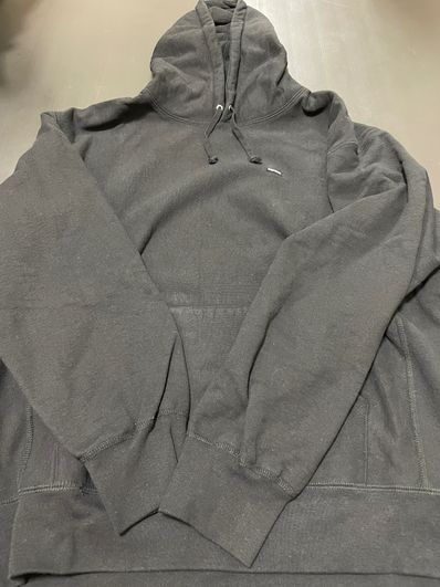 Supreme Small Box Hooded Sweatshirt "Black" (22SS)