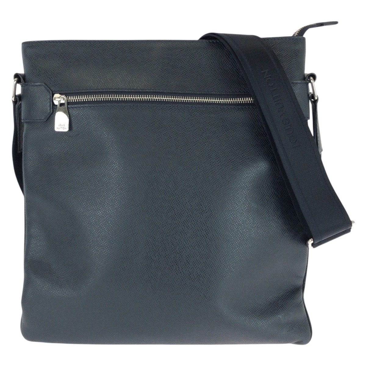 美品 LOUIS VUITTON ルイヴィトン タイガ サシャ ネイビー シルバー金具 レザー ショルダーバッグ メッセンジャーバッグ 603604 【中古】