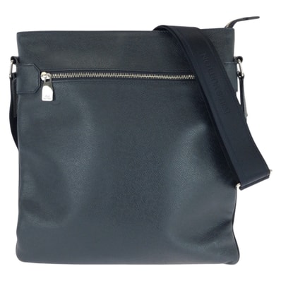 美品 LOUIS VUITTON ルイヴィトン タイガ サシャ ネイビー シルバー金具 レザー ショルダーバッグ メッセンジャーバッグ 603604 【中古】