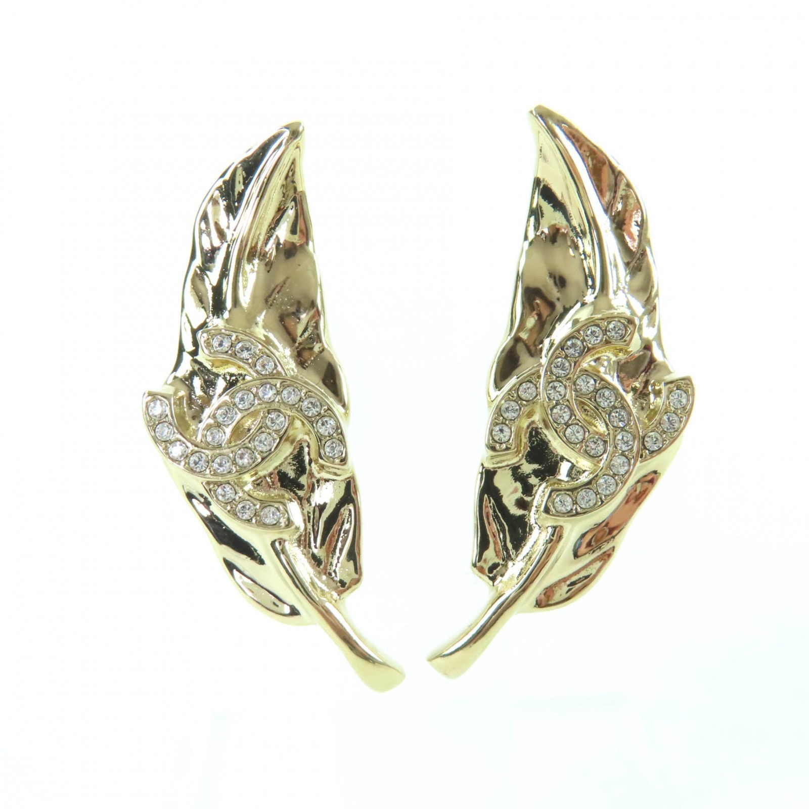 極美品 シャネル ピアス ゴールド レディース I25A