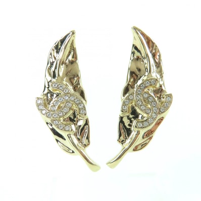 極美品 シャネル ピアス ゴールド レディース I25A