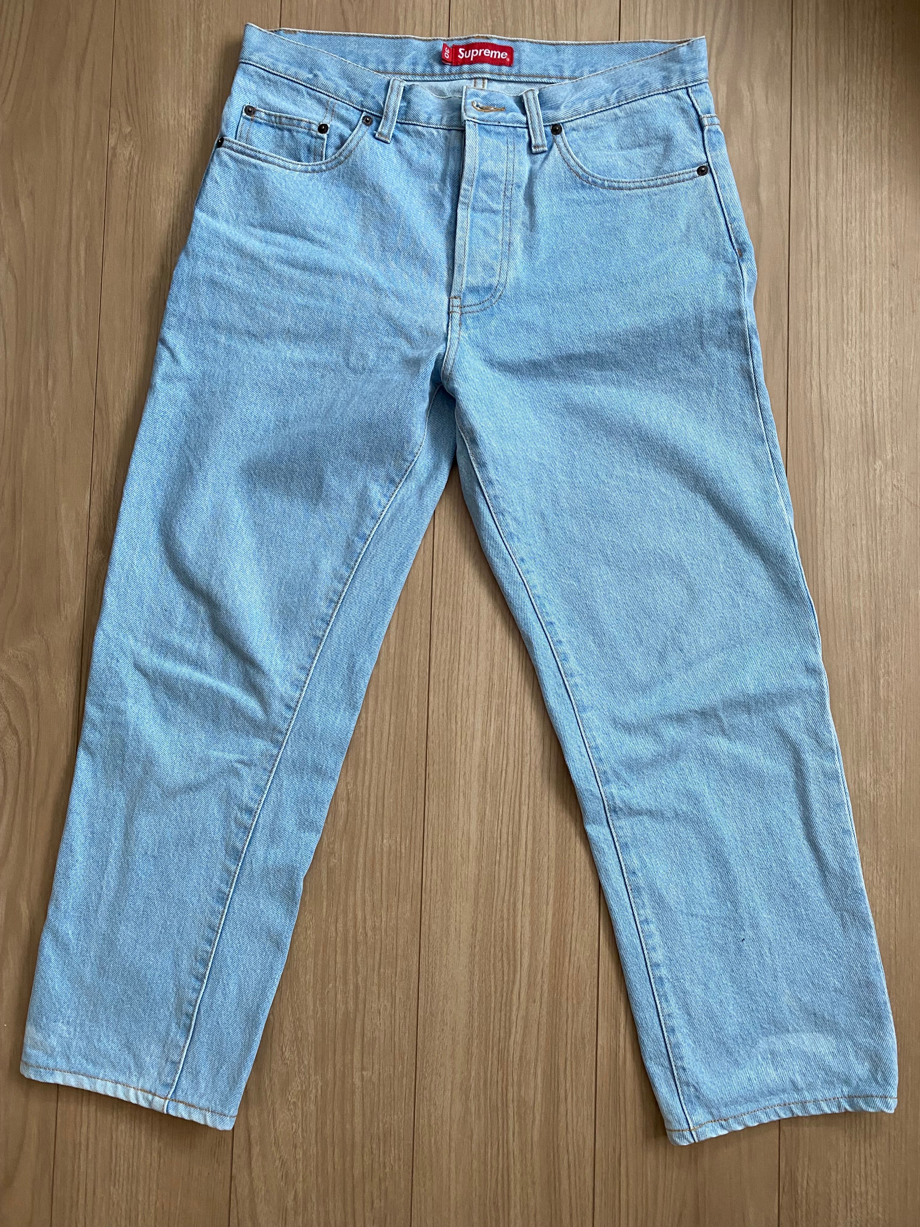 Supreme Regular Jean "Washed Blue"(21FW)