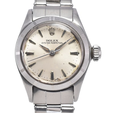 ロレックス ROLEX 6623 ヴィンテージ オイスターパーペチュアル Cal.1160 シルバー 自動巻き レディース 腕時計 N#148387